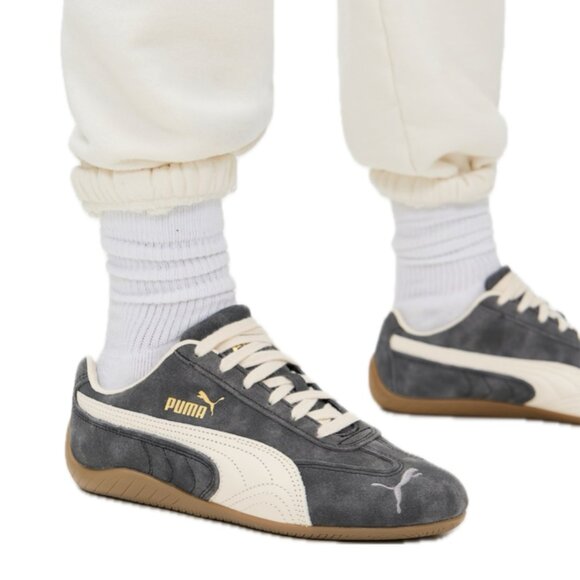 PUMA Women’s Speedcat Faded Sneakers (Cast Iron/Alpine Snow) - Picture 6 of 16